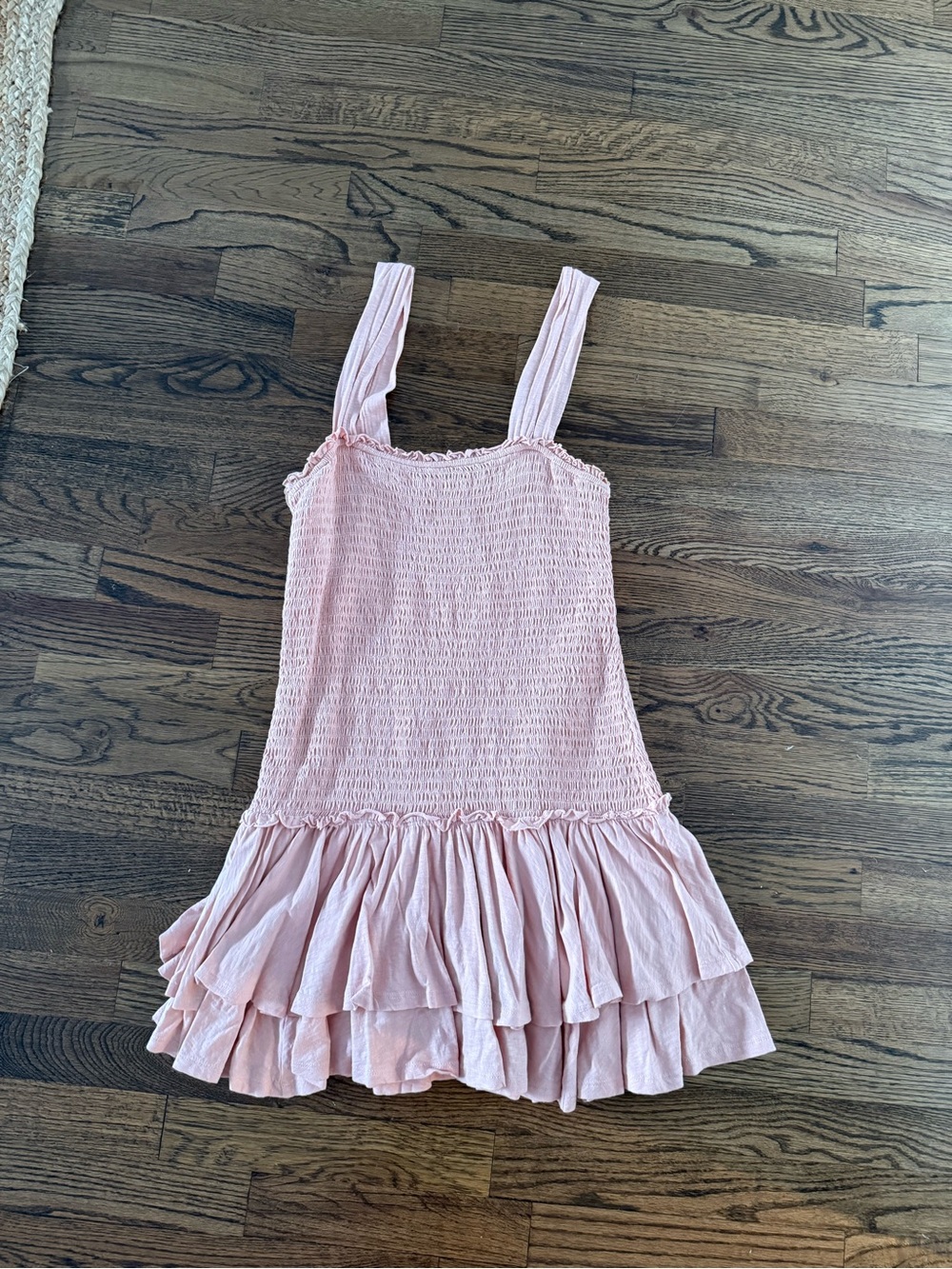 American Eagle Pink Ruffle Tiered Sundress